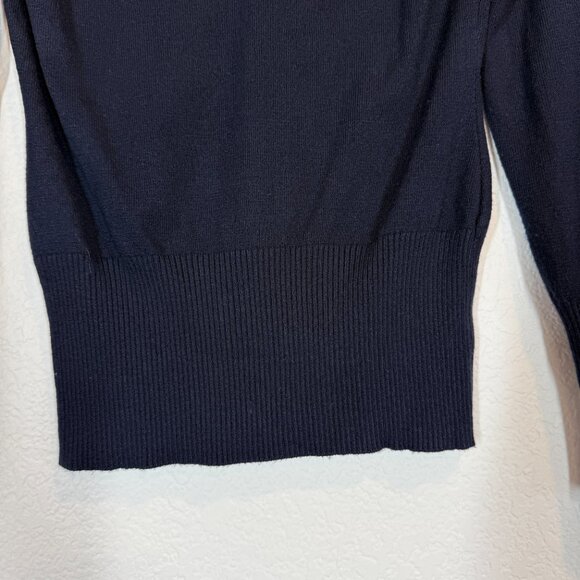 Fior Da Liso Equestrian Riding Sweater XS Size 34 Blue V-Neck Horse - Picture 6 of 11